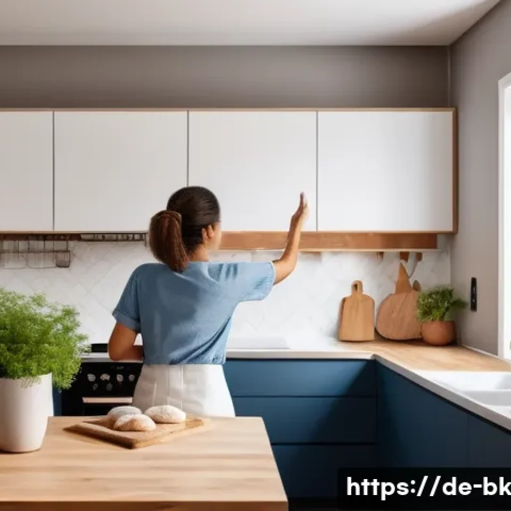 제스처 기반 인터페이스의 실질적 효과 분석 - **Smart Home Chef with Gesture Control:** A cozy, modern kitchen with warm lighting. A person in the...