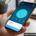 Home 21 제스처 기반 인터페이스 디자인 원칙 - A modern user interface scene showcasing a person interacting with a sleek smartphone using intuitiv...